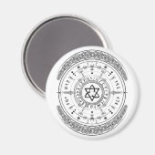 Viking Pagan Asatru Runenkompass, Vegvisir Runes Magnet (Vorderseite/Rückseite)