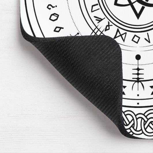Viking Pagan Asatru Runenkompass, Vegvisir Runes Mousepad (Ecke)