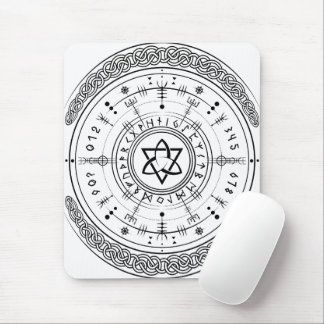Viking Pagan Asatru Runenkompass, Vegvisir Runes Mousepad