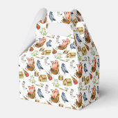 Viking party theme boys blue red pattern geschenkschachtel (Rückseite)