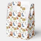 Viking party theme boys blue red pattern geschenkschachtel (Geöffnet)