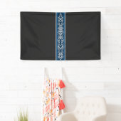 Viking Pattern Blau Banner (Insitu)