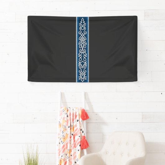 Viking Pattern Blau Banner (Insitu)