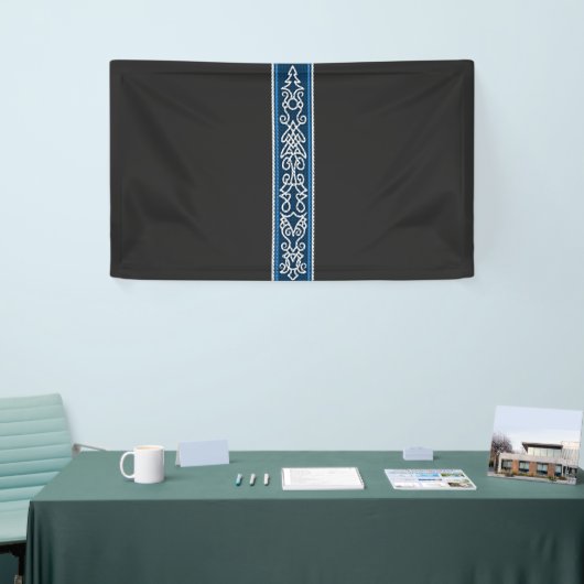 Viking Pattern Blau Banner (Messeveranstaltung)