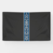 Viking Pattern Blau Banner (Horizontal)