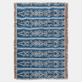 Viking Pattern Blau Decke (Vorderseite Vertikal)