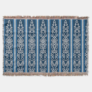 Viking Pattern Blau Decke