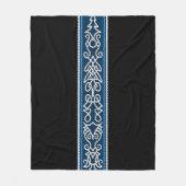 Viking Pattern Blau Fleecedecke (Vorderseite)