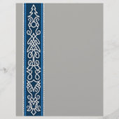 Viking Pattern Blau Flyer (Vorne)