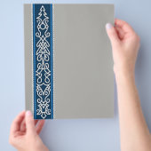 Viking Pattern Blau Flyer (Hand)