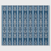 Viking Pattern Blau Geschenkpapier (Flach)