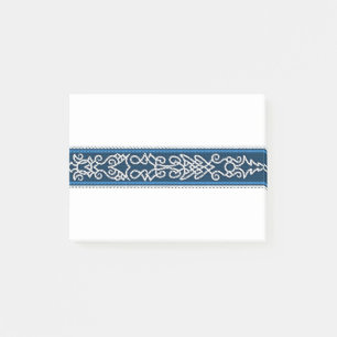 Viking Pattern Blau Post-it Klebezettel
