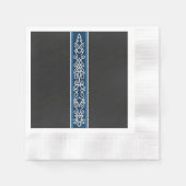 Viking Pattern Blau Serviette (Vorderseite)