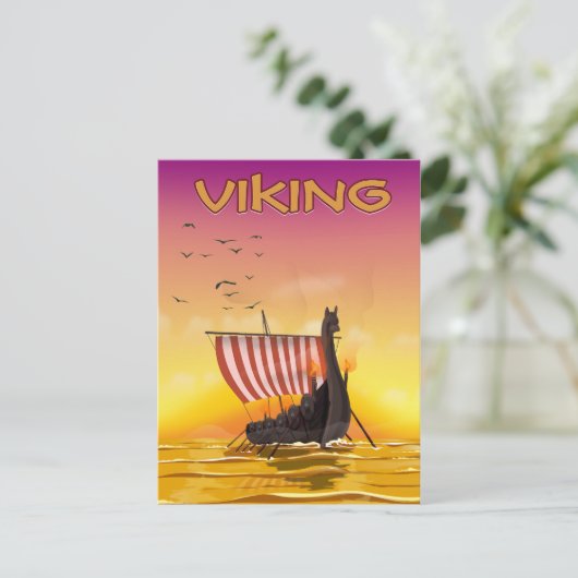 Viking Postkarte (Stehend Vorderseite)