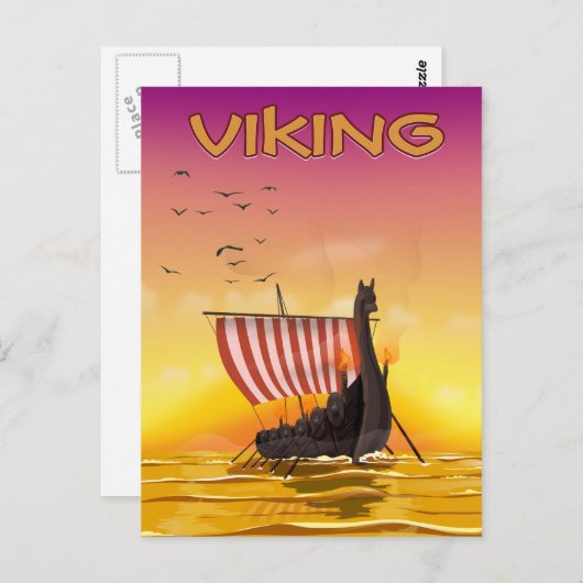 Viking Postkarte (Vorne/Hinten)