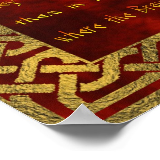 Viking Prayer Poster (Ecke)