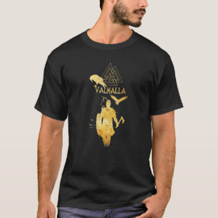 Viking Ragnar Lodbrok Valhalla Odin Ravens T-Shirt
