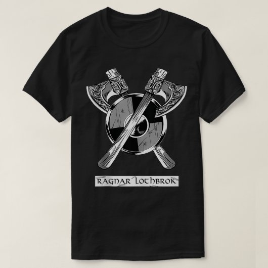 Viking Ragnar Lothbrok Viking Aes Norse Here Ae T-Shirt (Design vorne)