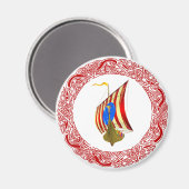 Viking Raider Magnet (Vorderseite/Rückseite)