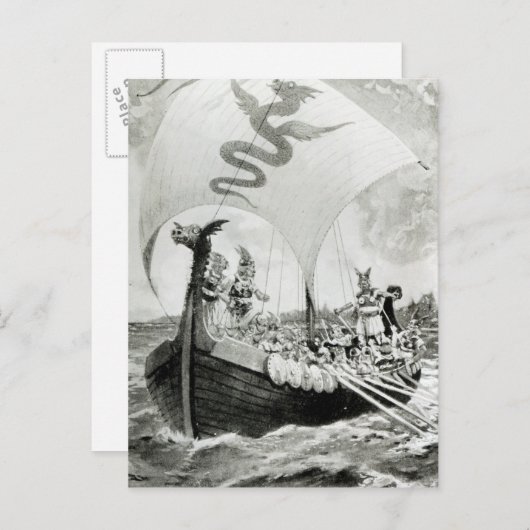 Viking Raiders Postkarte (Vorne/Hinten)