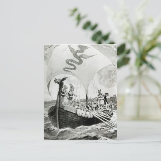 Viking Raiders Postkarte (Stehend Vorderseite)