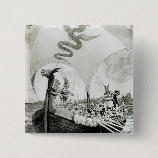 Viking-Räuber Button (Vorderseite)