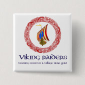 Viking-Räuber Button (Vorderseite)