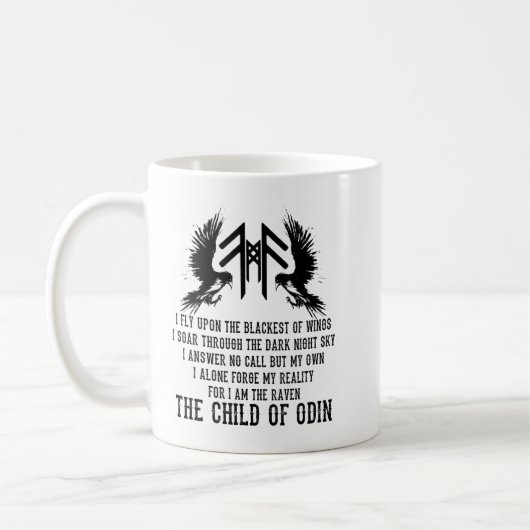 Viking Raven Code Kaffeetasse (Links)