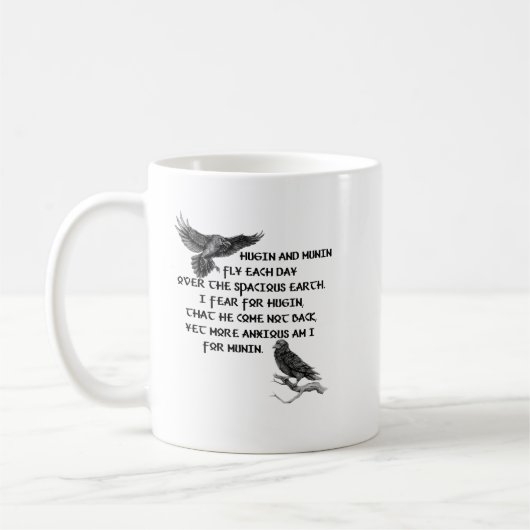 Viking Raven Hugin And Munin Kaffeetasse (Links)
