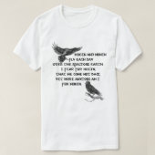 Viking Raven Hugin And Munin T-Shirt (Design vorne)