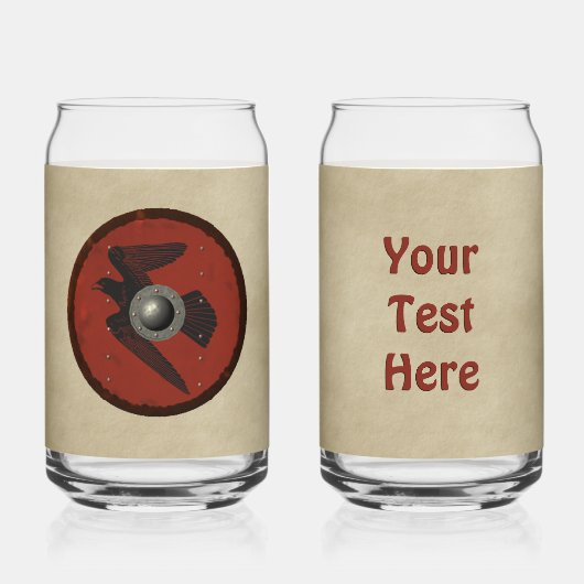 Viking Raven Shield Dosenglas (Vorderseite)