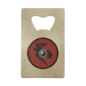 Viking Raven Shield Geldbeutel Flaschenöffner (Rückseite)