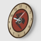 Viking Raven Shield Große Wanduhr (Winkel)
