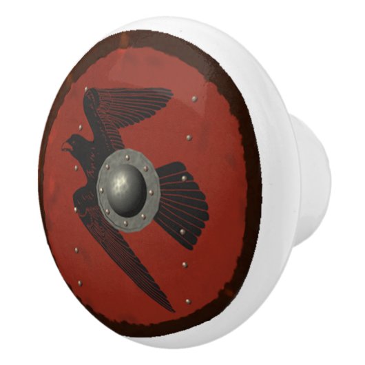 Viking Raven Shield Keramikknauf (Rechts)