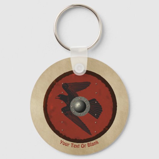 Viking Raven Shield Schlüsselanhänger (Vorderseite)