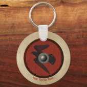 Viking Raven Shield Schlüsselanhänger (Vorderseite)