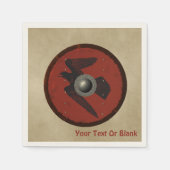 Viking Raven Shield Serviette (Vorderseite)