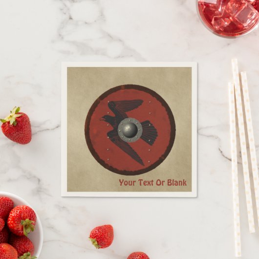 Viking Raven Shield Serviette (Beispiel)
