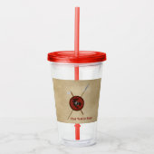 Viking Ravenschild und Waffen Acryltrinkbecher (Vorderseite)