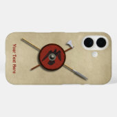 Viking Ravenschild und Waffen Case-Mate iPhone Hülle (Rückseite (Horizontal))