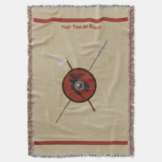 Viking Ravenschild und Waffen Decke (Vorderseite Vertikal)