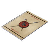 Viking Ravenschild und Waffen Notizblock (Linke Seite)