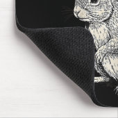 Viking Riding Squirrel Funny Warrior Art  Mousepad (Ecke)