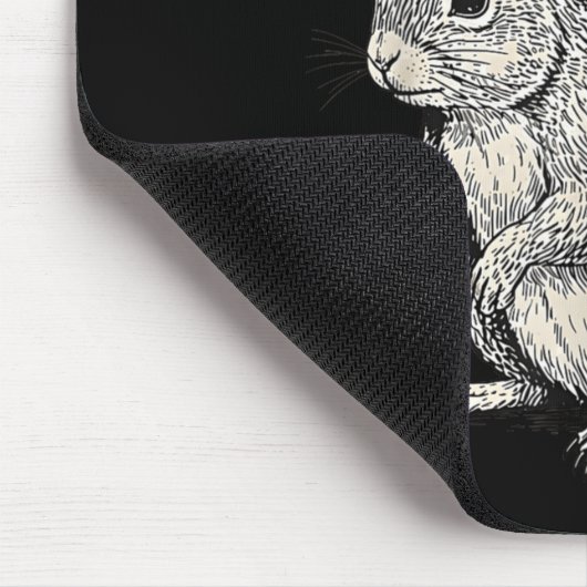 Viking Riding Squirrel Funny Warrior Art  Mousepad (Ecke)