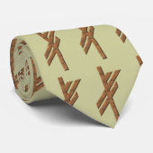 Viking Rune - Glück - Rost Krawatte (Gerollt)