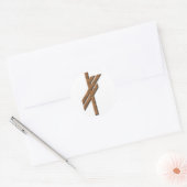 Viking Rune - Glück - Rost Runder Aufkleber (Umschlag)