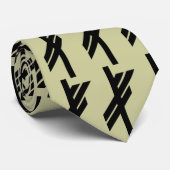 Viking Rune - Luck - schwarz Krawatte (Gerollt)