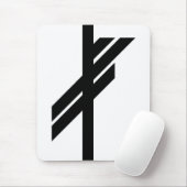 Viking Rune - Luck - schwarz Mousepad (Mit Mouse)