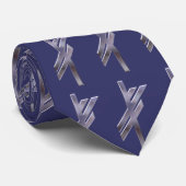 Viking Rune-luck-silber Krawatte (Gerollt)