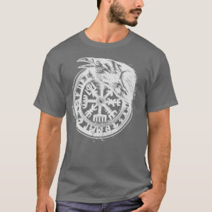Viking Rune Vegvisir Raven T-Shirt